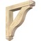 Ekena Millwork Funston Arts and Crafts Rough Sawn Bracket w/ Offset Brace, Douglas Fir, 6"W x 32"D x 32"H BKT0604X32X32FST03RDF - alternate 1